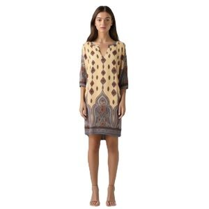 Gibson Latimer Women's Geometric Tunic Dress Size‎ Large